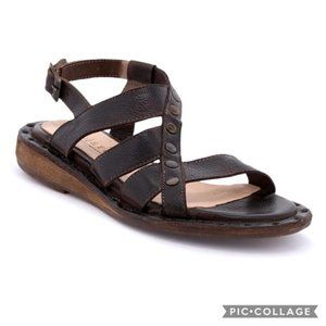 Bed Stu Women’s Kavala Sandal in Tiesta Di Moro dip-dye Dark Brown Size 6
